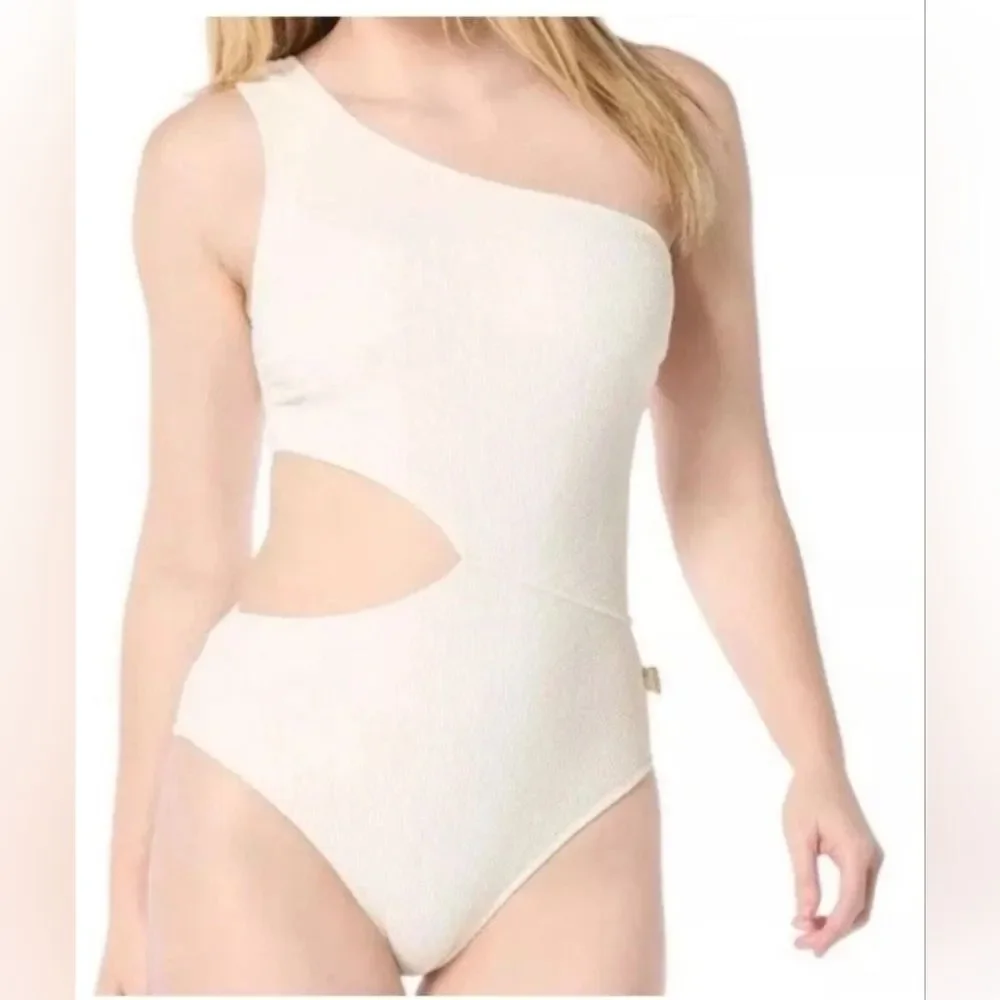 Michael Michael kors one shoulder side cutout swimsuit Size 14
